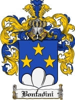 Bonfadini coat of arms family crest download