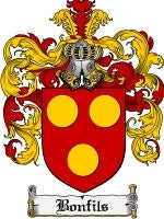 Bonfils coat of arms family crest download