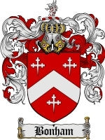 Bonham coat of arms family crest download