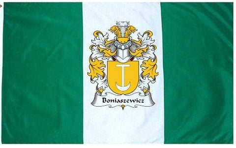 Boniaszewicz family crest coat of arms flag