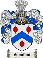 Bonifant coat of arms family crest download