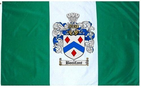 Bonifant family crest coat of arms flag