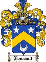 Bonnautt coat of arms family crest download
