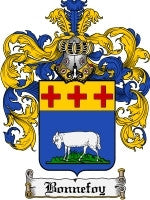 Bonnefoy coat of arms family crest download