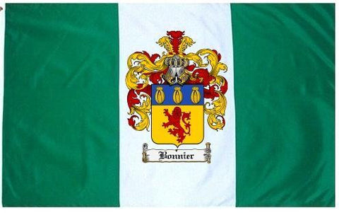 Bonnier family crest coat of arms flag