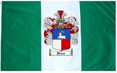 Bono family crest coat of arms flag