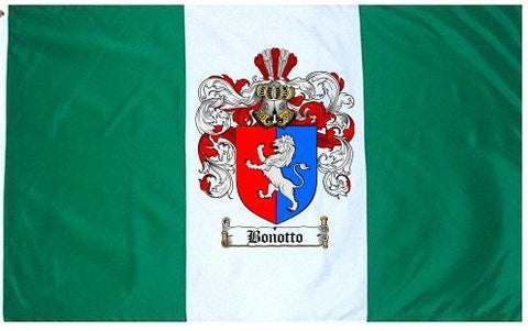 Bonotto family crest coat of arms flag