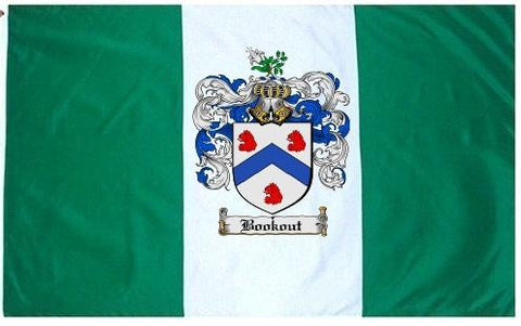 Bookout family crest coat of arms flag