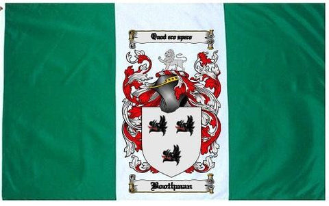 Boothman family crest coat of arms flag