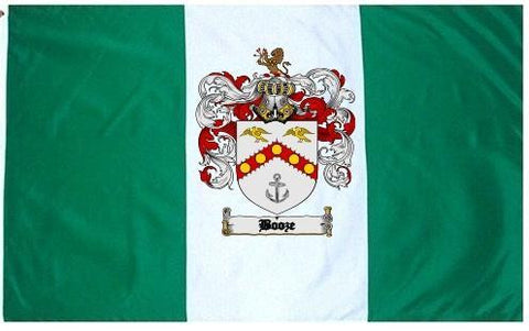 Booze family crest coat of arms flag
