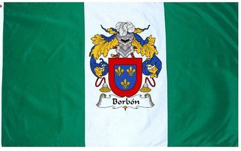 Borbon family crest coat of arms flag