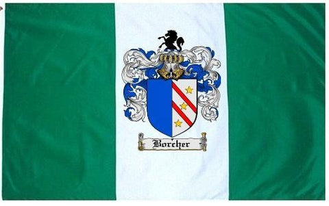 Borcher family crest coat of arms flag