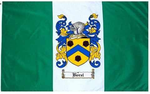Borel family crest coat of arms flag