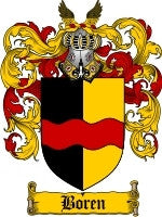 Boren coat of arms family crest download