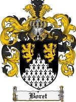Boret coat of arms family crest download
