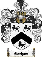 Borham coat of arms family crest download