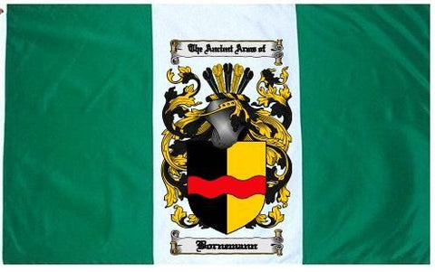 Bornemann family crest coat of arms flag