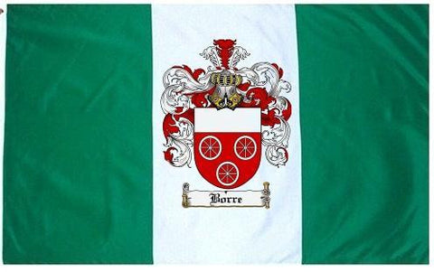 Borre family crest coat of arms flag