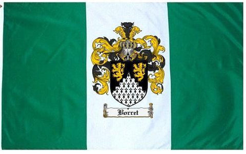 Borret family crest coat of arms flag