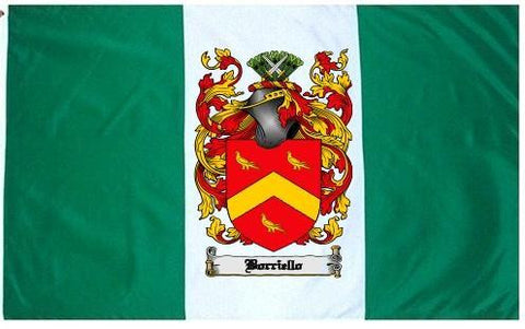 Borriello family crest coat of arms flag