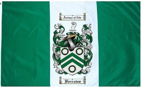 Borrows family crest coat of arms flag