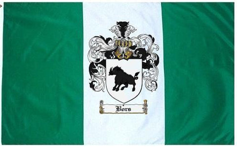 Bors family crest coat of arms flag