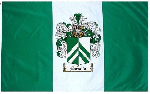 Borsello family crest coat of arms flag