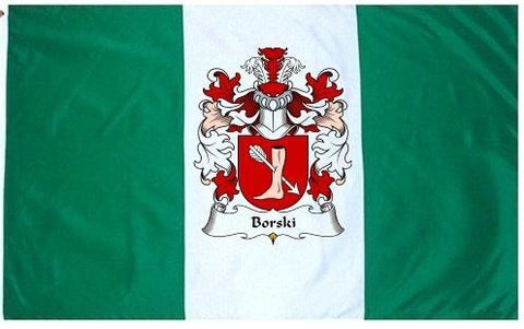 Borski family crest coat of arms flag