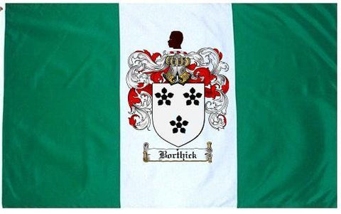 Borthick family crest coat of arms flag