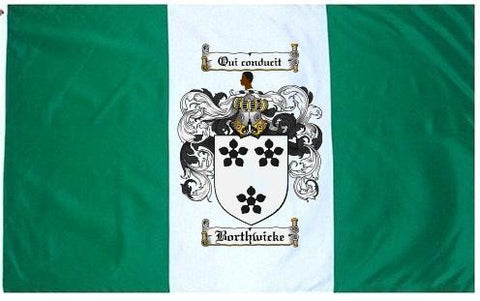 Borthwicke family crest coat of arms flag
