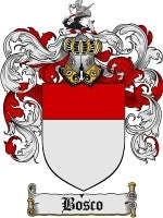 Bosco coat of arms family crest download