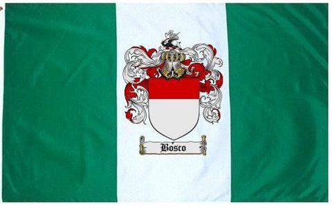 Bosco family crest coat of arms flag
