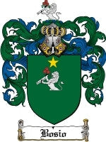 Bosio coat of arms family crest download