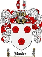 Bosler coat of arms family crest download