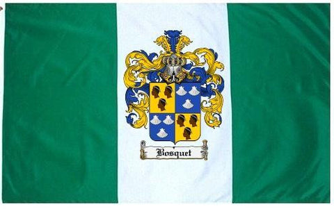 Bosquet family crest coat of arms flag