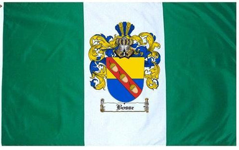 Bosse family crest coat of arms flag