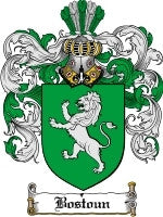 Bostoun coat of arms family crest download