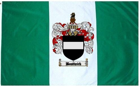 Bostwick family crest coat of arms flag