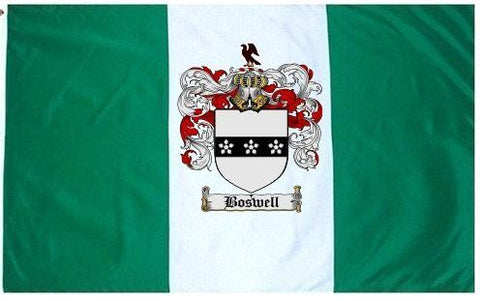 Boswell family crest coat of arms flag