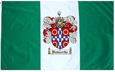 Bosworthe family crest coat of arms flag