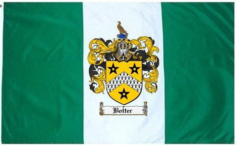 Botter family crest coat of arms flag