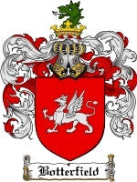 Botterfield coat of arms family crest download