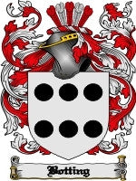 Botting coat of arms family crest download