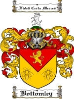 Bottomley Bottomley family crest coat of arms emailed to you within 24 hours ...