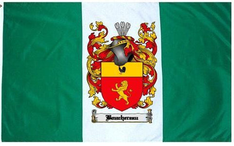 Bouchereau family crest coat of arms flag