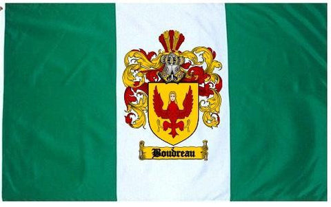 Boudreau family crest coat of arms flag