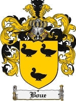 Boue coat of arms family crest download