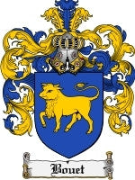 Bouet coat of arms family crest download