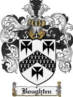 Boughten coat of arms family crest download