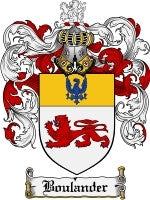 Boulander coat of arms family crest download